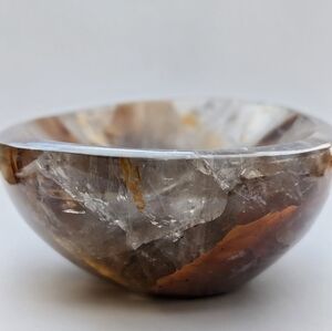 Polished Smoky Quartz Bowl